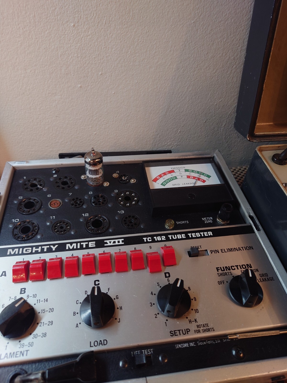 Matched Pair of Philips 12AT7WC TV-7 Tested VACUUM TUBE O-Getter Grey Plate