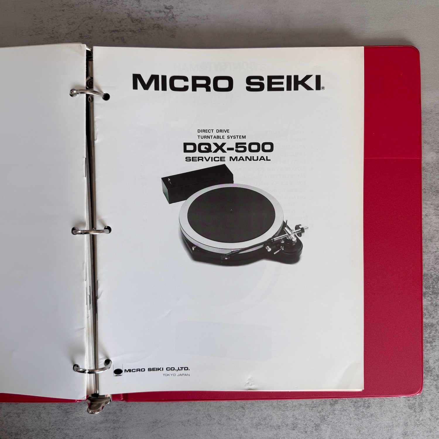 MICRO SEIKI DD-20/22/24/25/30/33/35/40, DDX, DQ, DQL, DQX, MB Service Manual Set