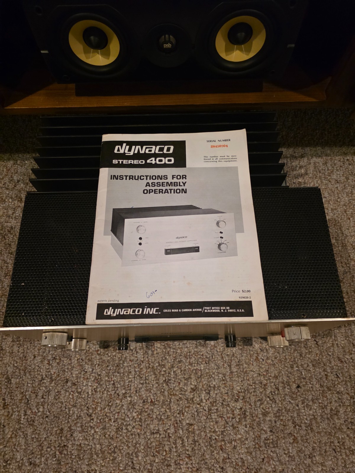 Dynaco Stereo 400 Power Amplifier | Champagne Faceplate | Second Owner | Very GD