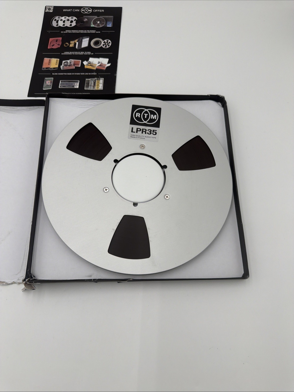 RTM LPR35 1/4″ Reel to Reel Tape 3608ft 10.5″ NAB Metal Reel Studio Master