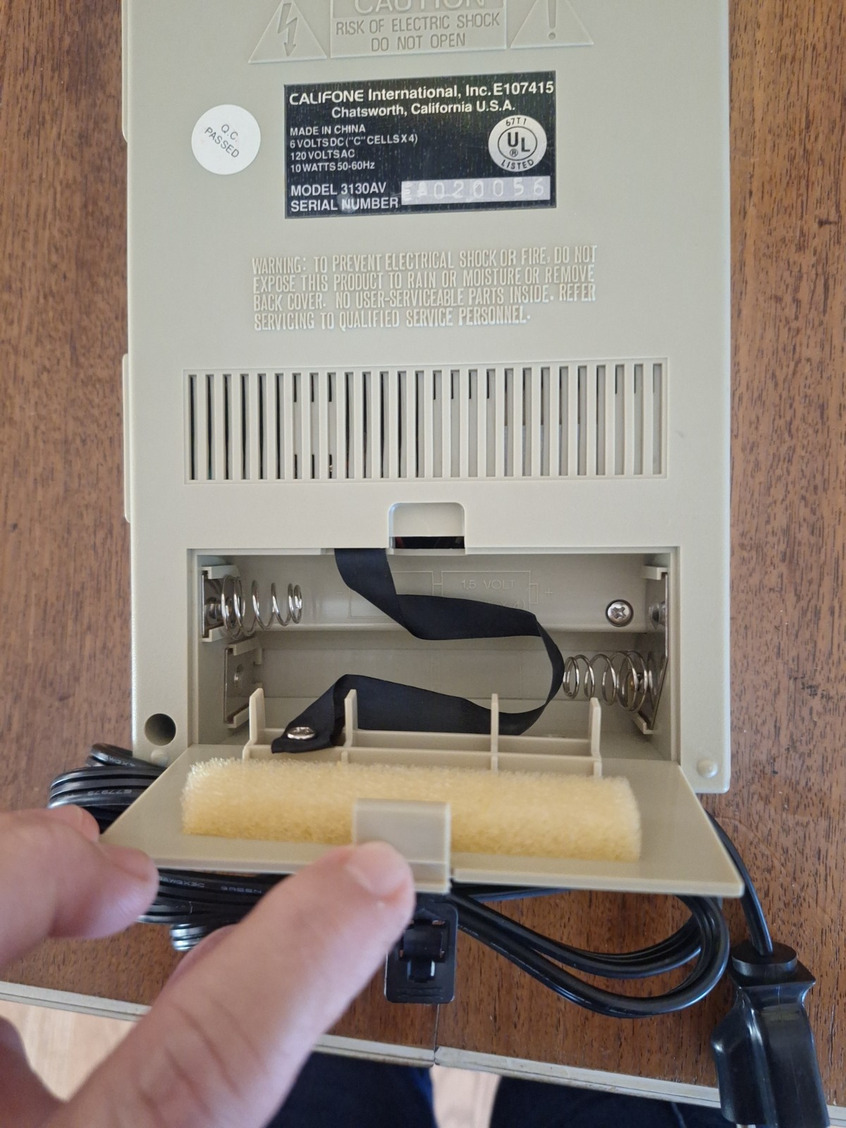 Working! Califone Cassette Recorder Model: 3430AV