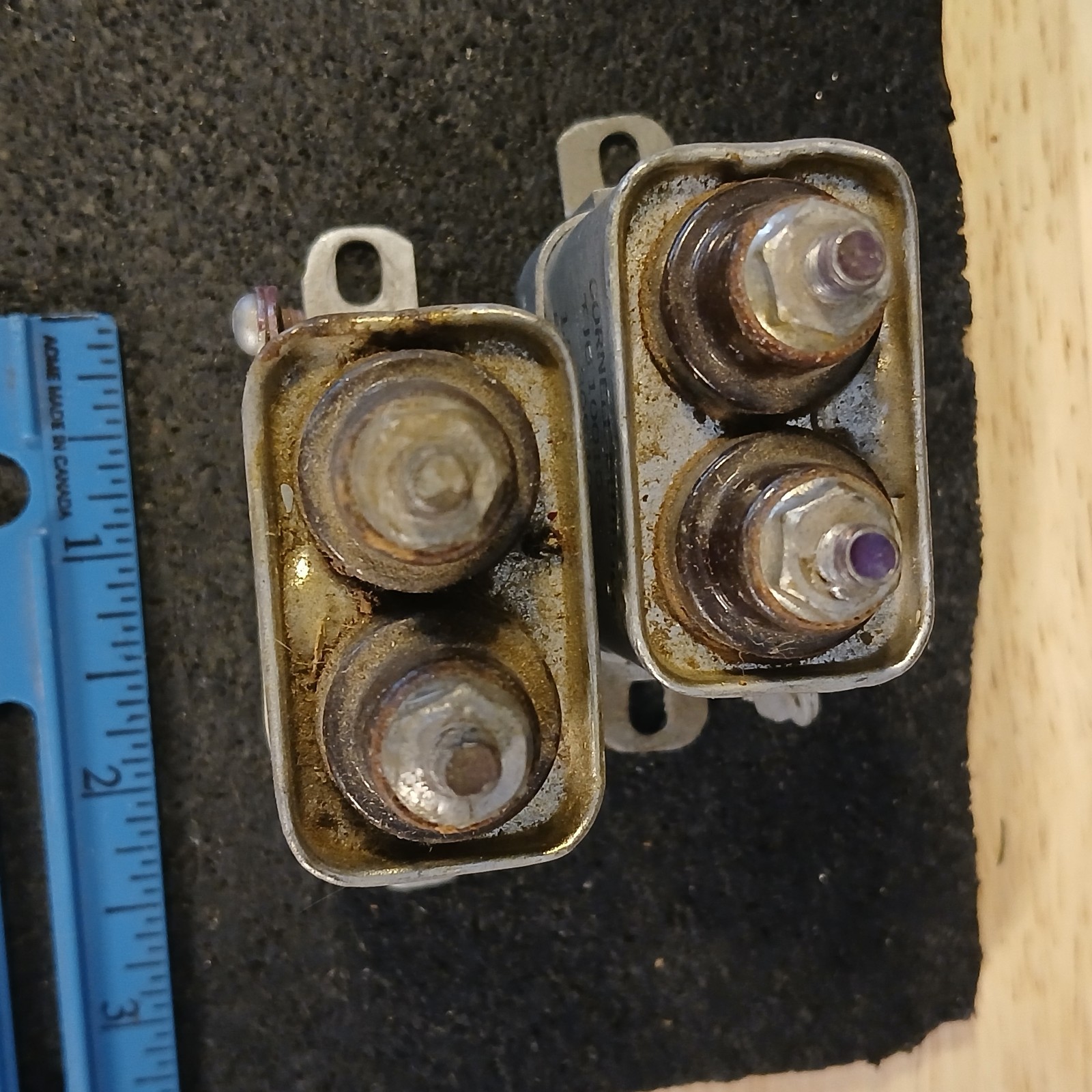 Pair Cornell-Dubilier TJU 10010-3 305-1030 NDQ 1.0 MFD 1000 VDC Capacitors NOS
