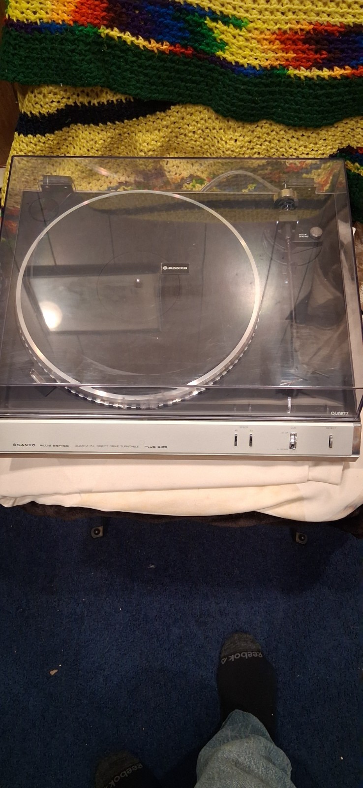 Sanyo Plus Q25 – Quartz PLL Direct Drive Semi-Automatic Turntable working!#read#