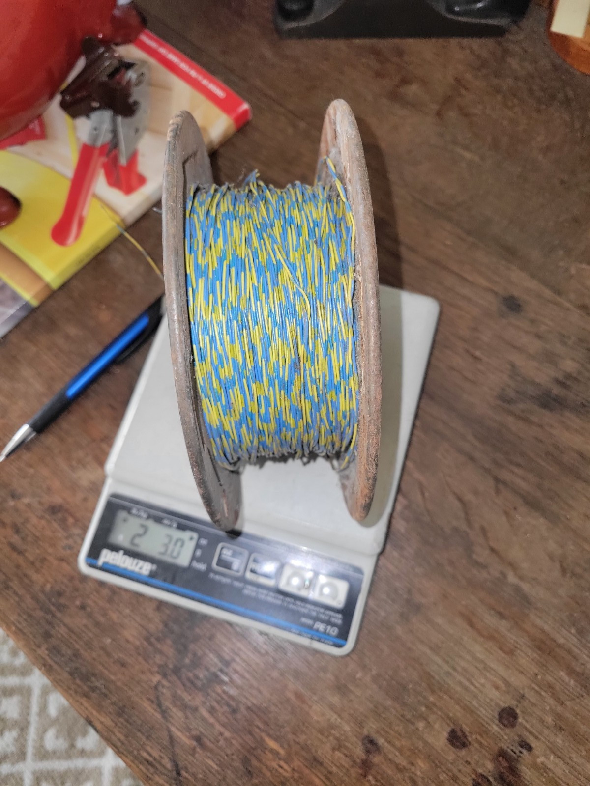 Vintage Western Electric 2 wire 24 AWG telephone wire 800 ft spool used look