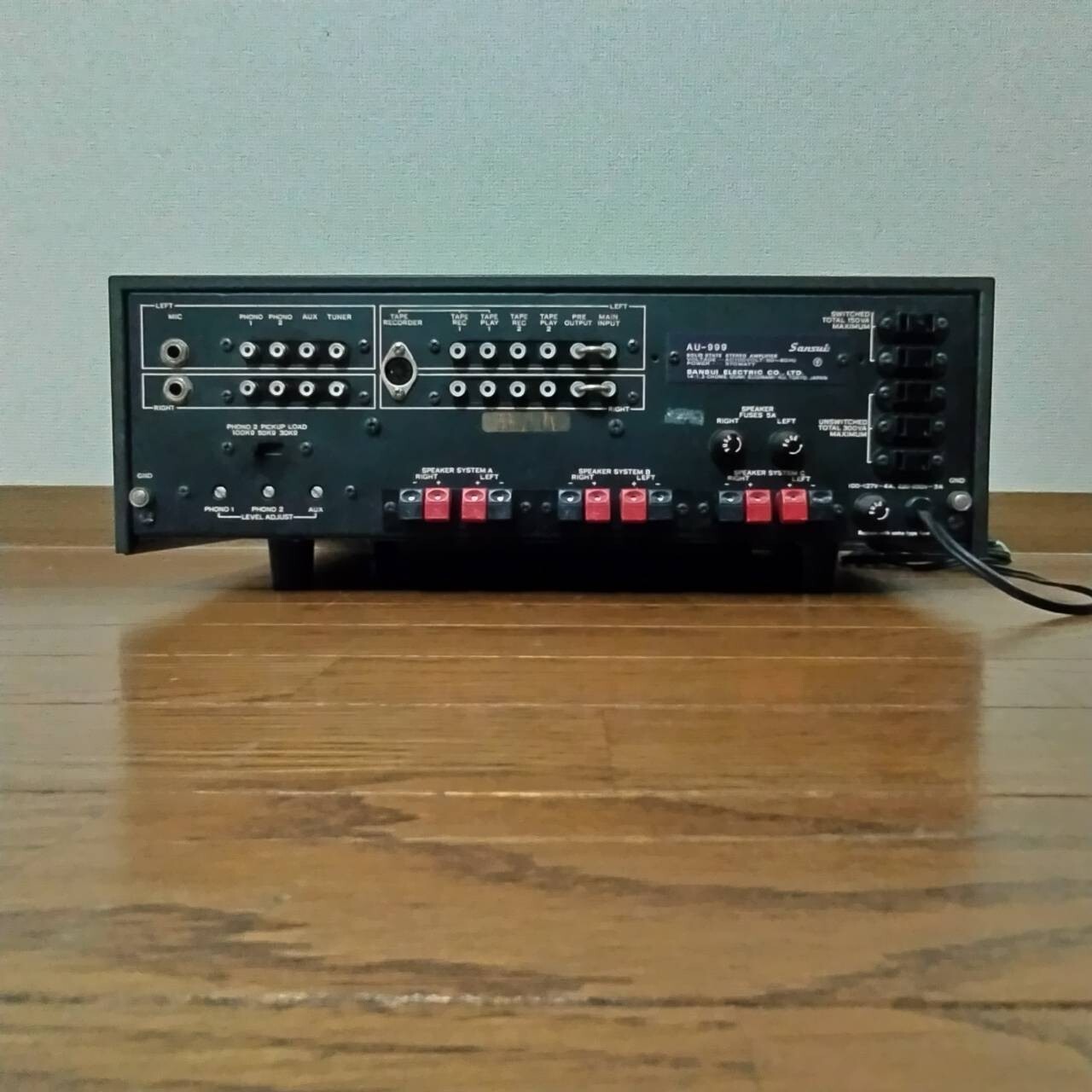 SANSUI AU-999 Integrated Amplifier USED AC100V Working Properly F/S