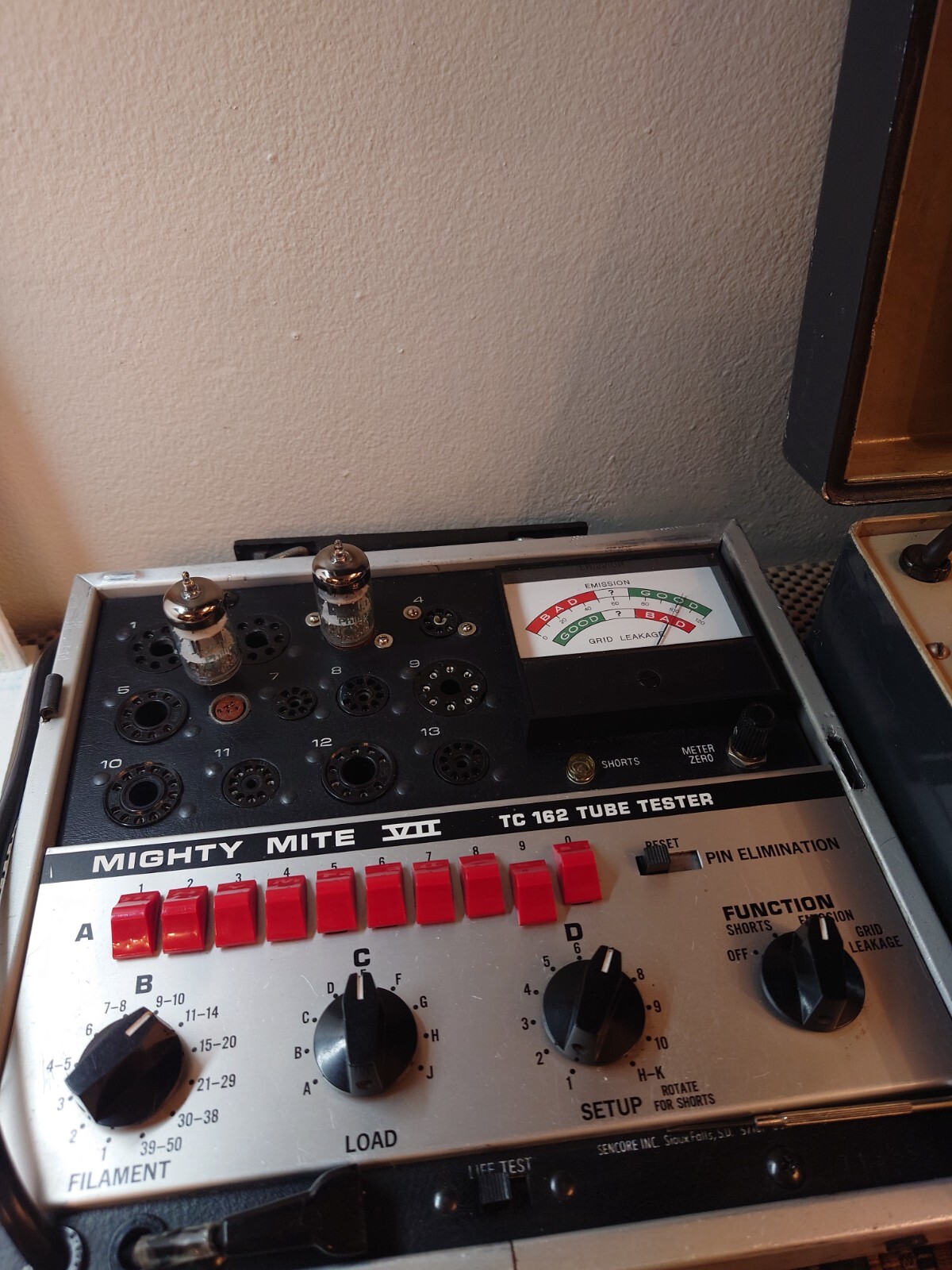 Matched Pair of Philips 12AT7WC TV-7 Tested VACUUM TUBE O-Getter Grey Plate