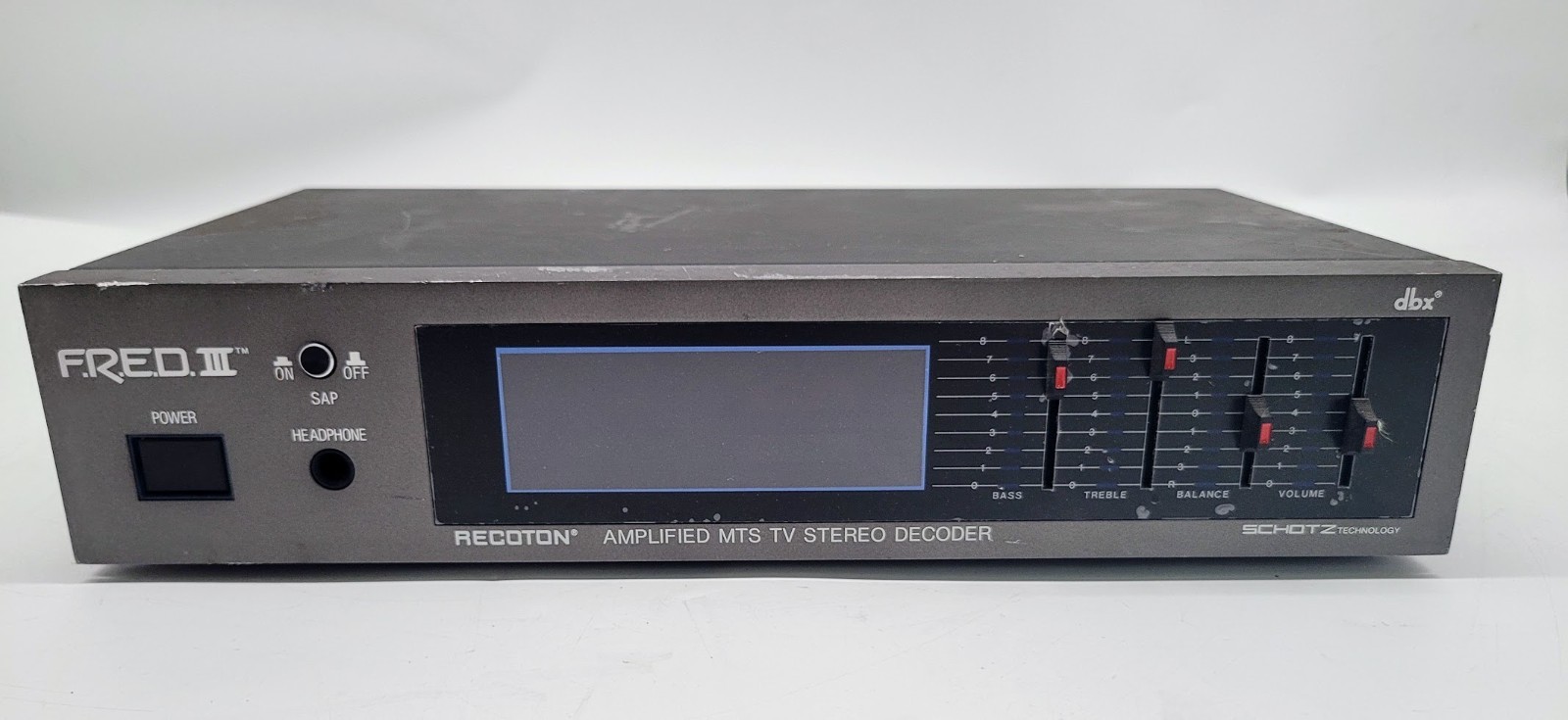 DBX Recoton F.R.E.D III Amplified MTS TV Stereo Decoder