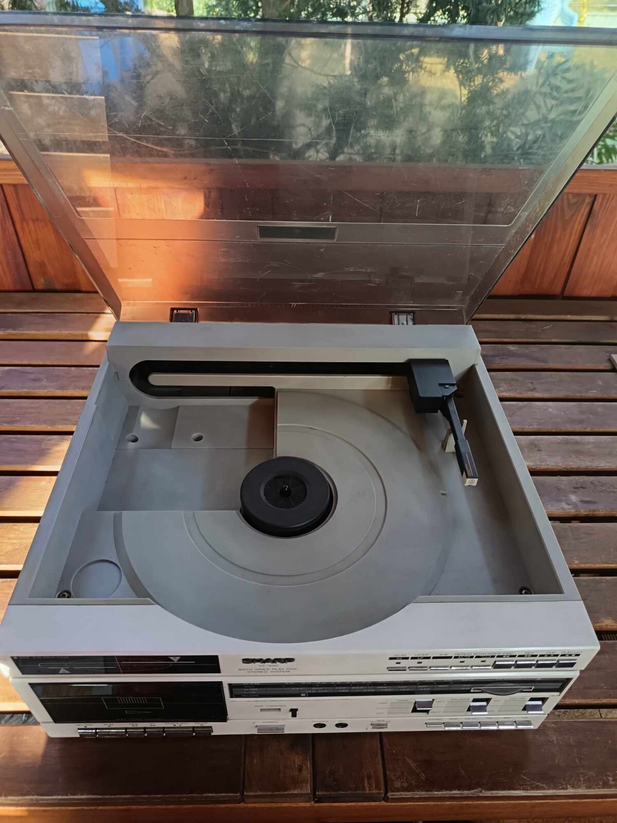 Sharp VZ 1500 both sides play disc stereo system vintage Japanese HI FI
