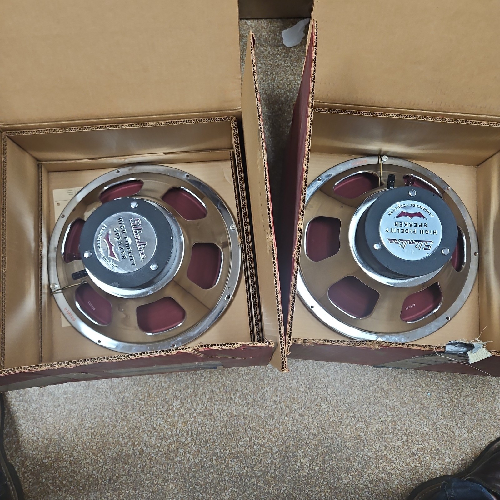 Superb Pair – Stromberg Carlson 15″ Slim line Coax Speakers – Matched #s