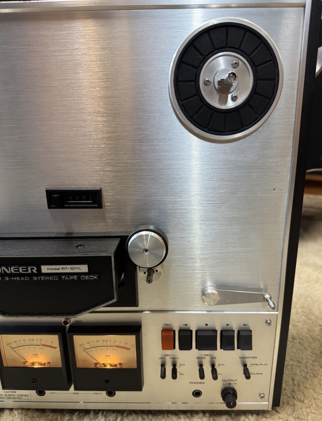 Pioneer RT-1020L Reel-to-Reel 3-Motor 3-Head Stereo Tape Deck/serviced/ Newbelts
