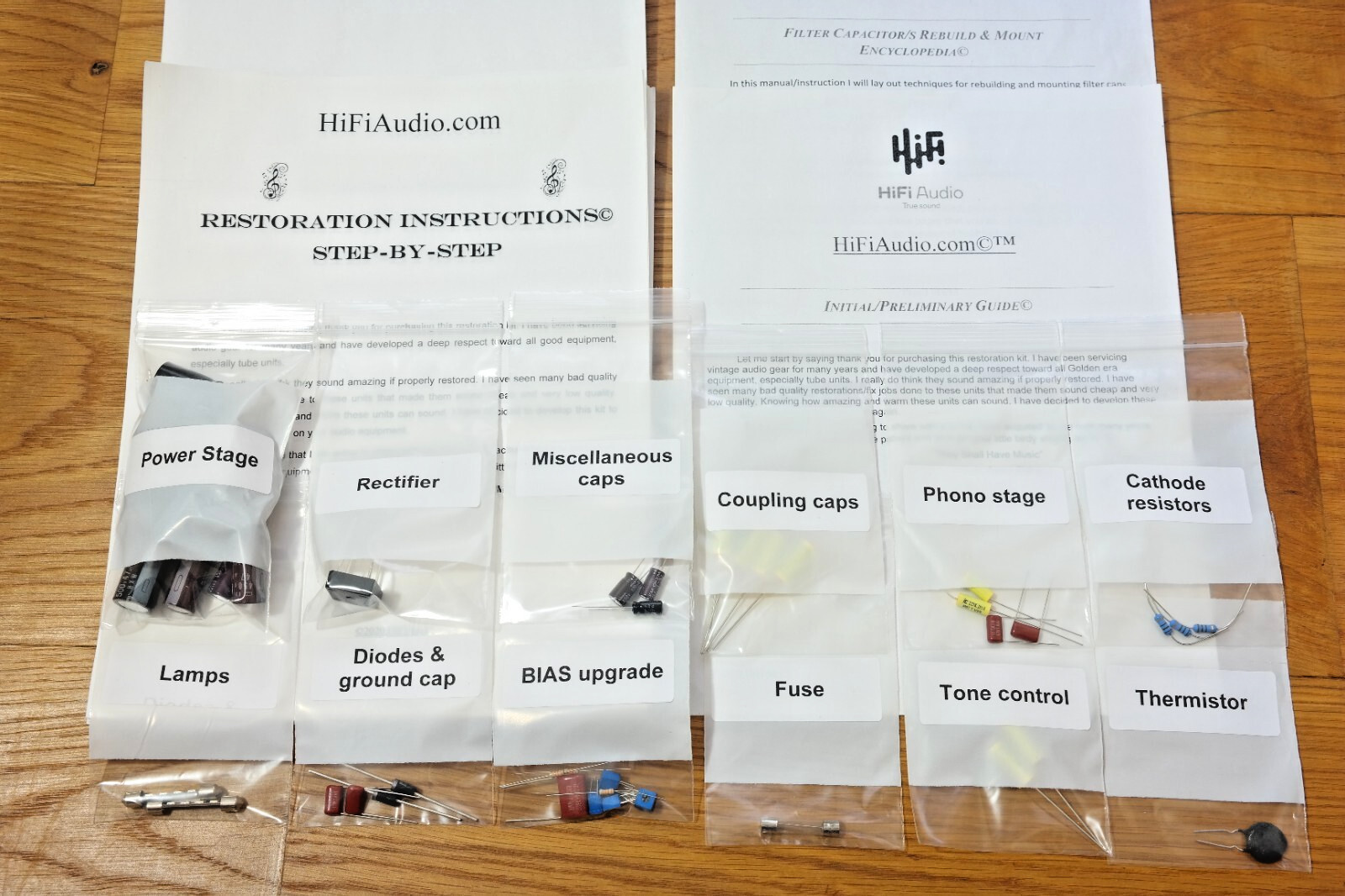 Fisher 500B receiver restoration recap repair service rebuild kit fix capacitor