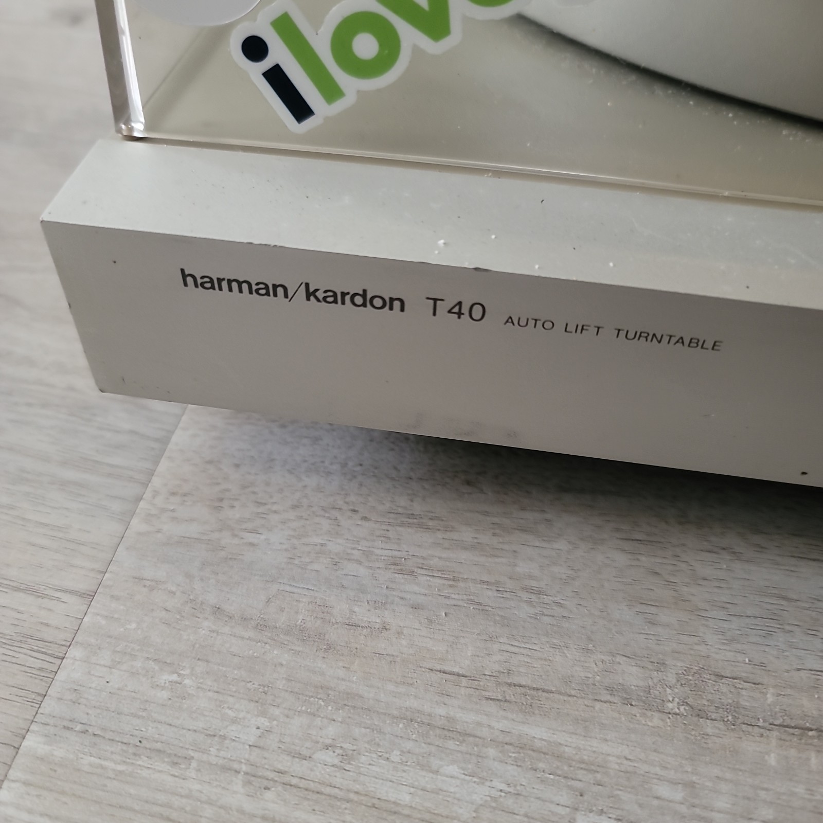 Harman Kardon Vintage Auto Lift Turntable Rare Model T40 Silver Made In Japan