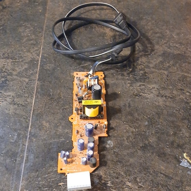 Vintage Power Supply Circuit Board Replacement Part with Cable for Electronics