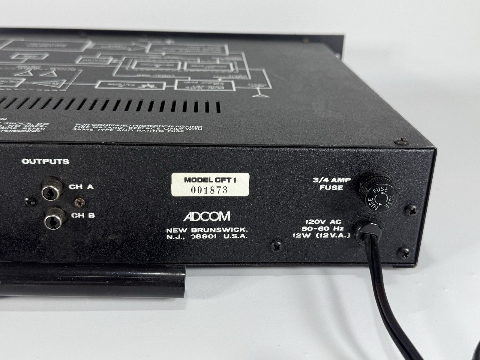 Adcom GFT-1 Quartz Referenced Digital AM/FM Stereo Tuner – WORKING