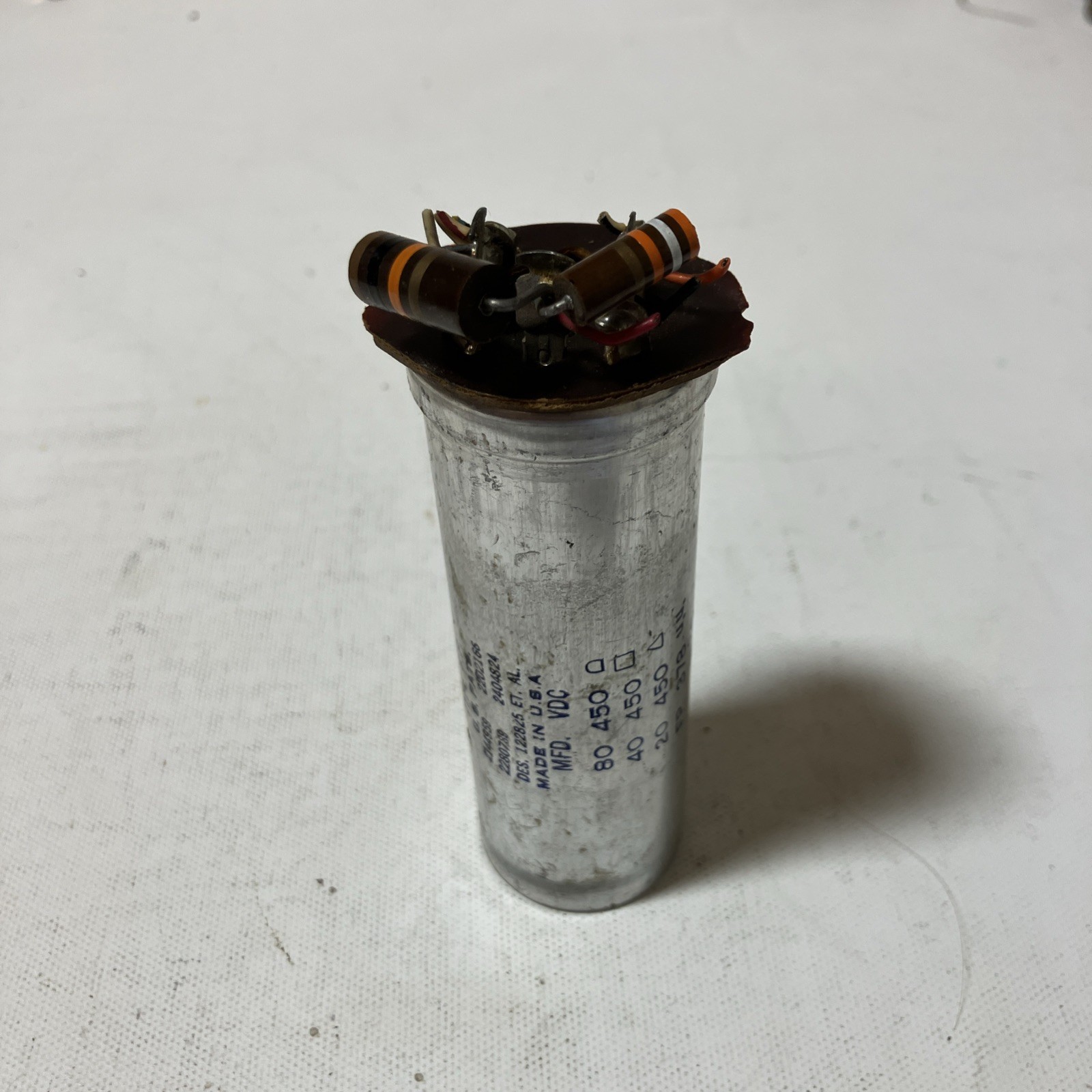 Mallory TYPE F.P. U.S. PATS 2144959 2202166 2280789 2404824 Capacitors