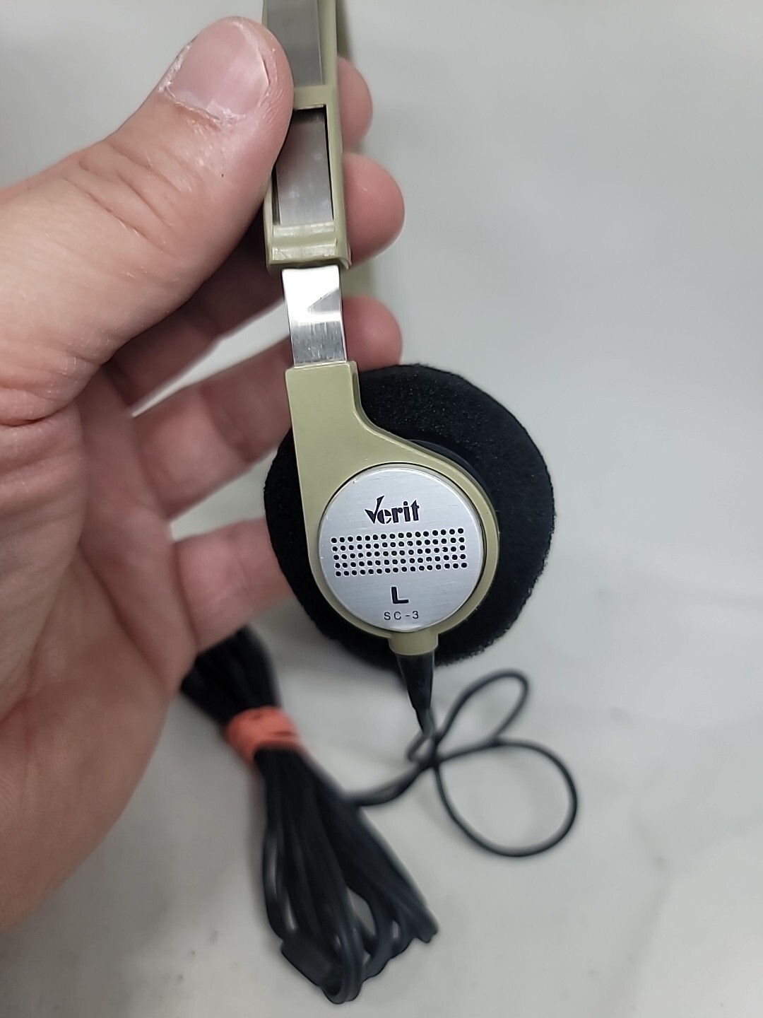 vintage verit model sc-3 ultra Low-mass Saarium Cobalt Stereo Headphones