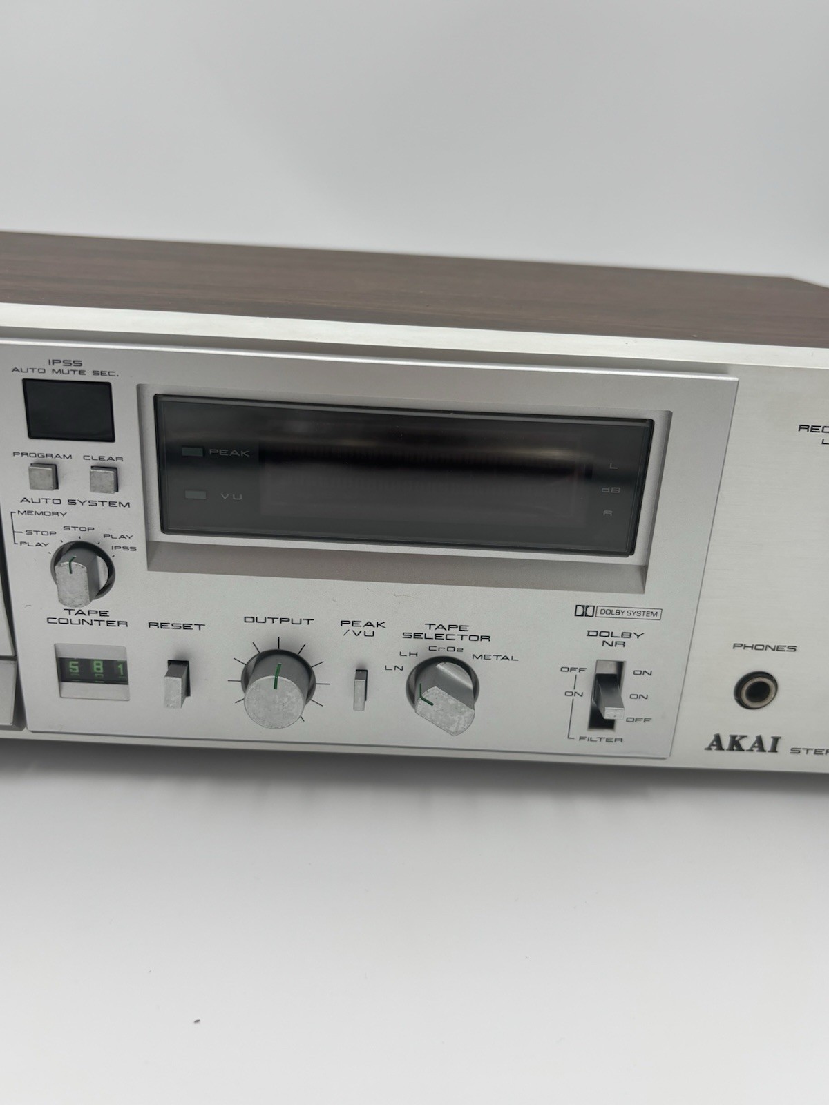 Serviced And Tested (New Belt Installed) Akai Stereo Cassette Deck Model GX F 35
