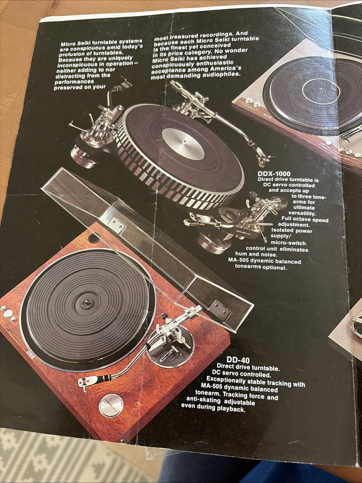 Micro Seiki Original Brochure 1977