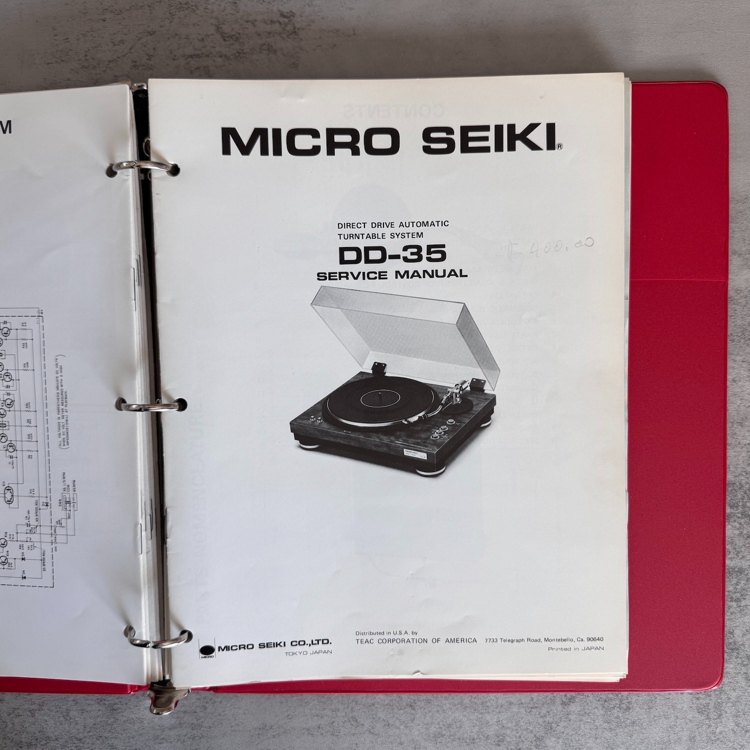 MICRO SEIKI DD-20/22/24/25/30/33/35/40, DDX, DQ, DQL, DQX, MB Service Manual Set
