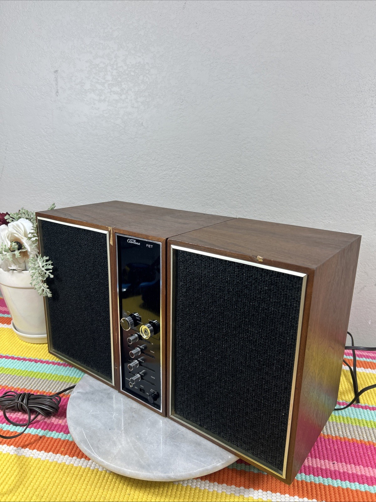 Vintage 1970’s Wards Airline Solid State AM/FM Stereo Tuner Amplifier IT WORKS!