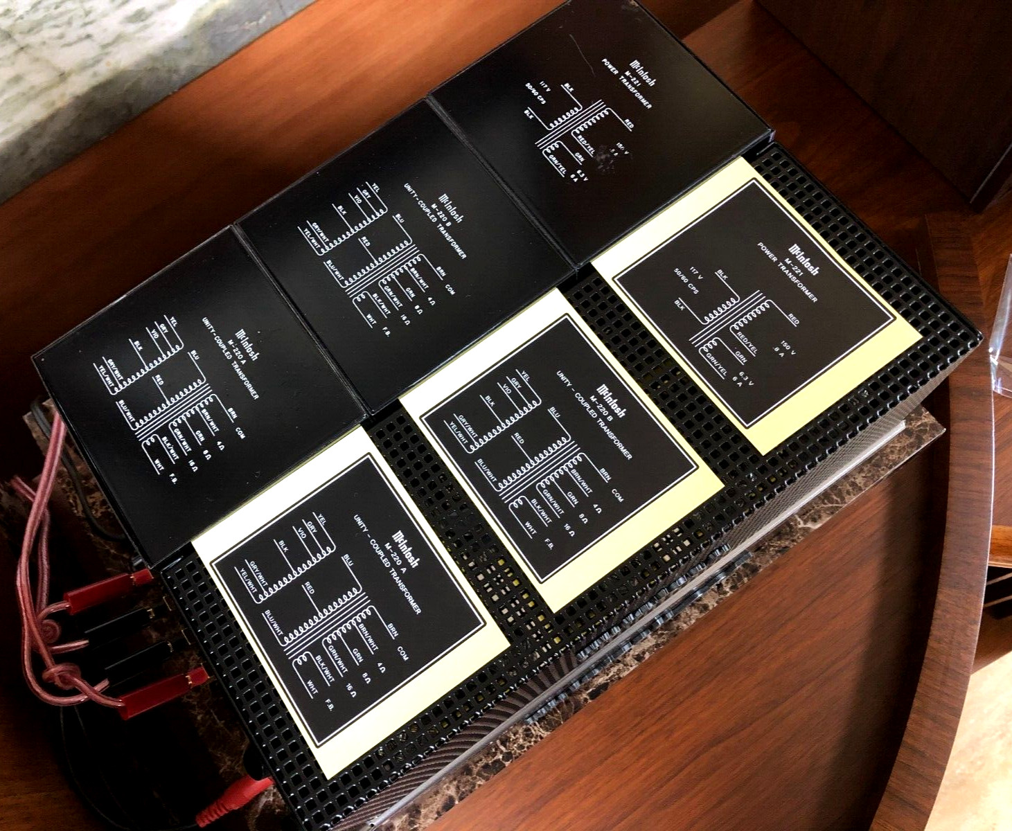 McINTOSH MC225 AMPLIFIER TRANSFORMERS DECAL LABEL STICKER SET – New Repro