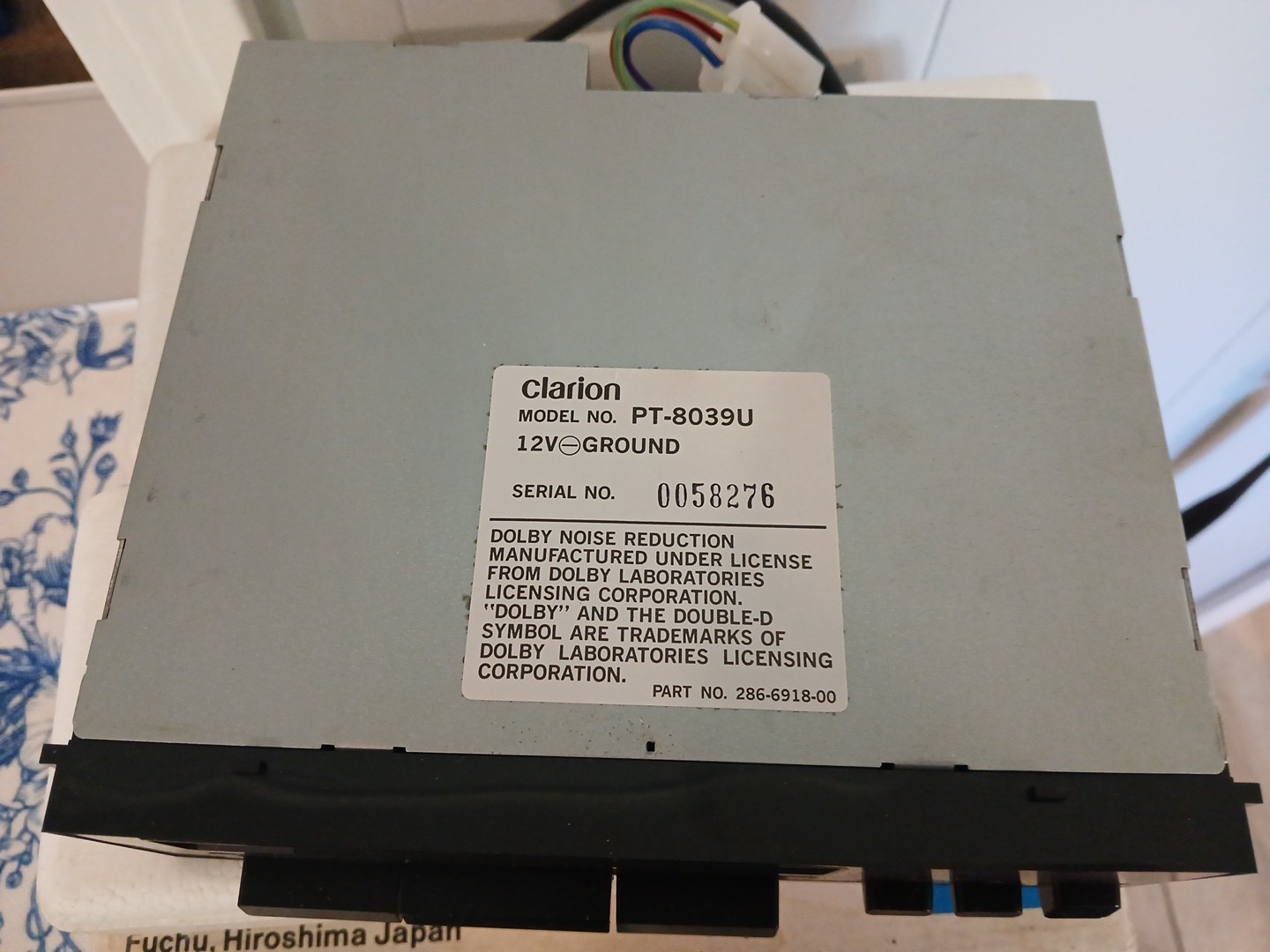 1988 Clarion (PT-8039U)Mazda B SERIES CASSETTE DECK,NEVER USED