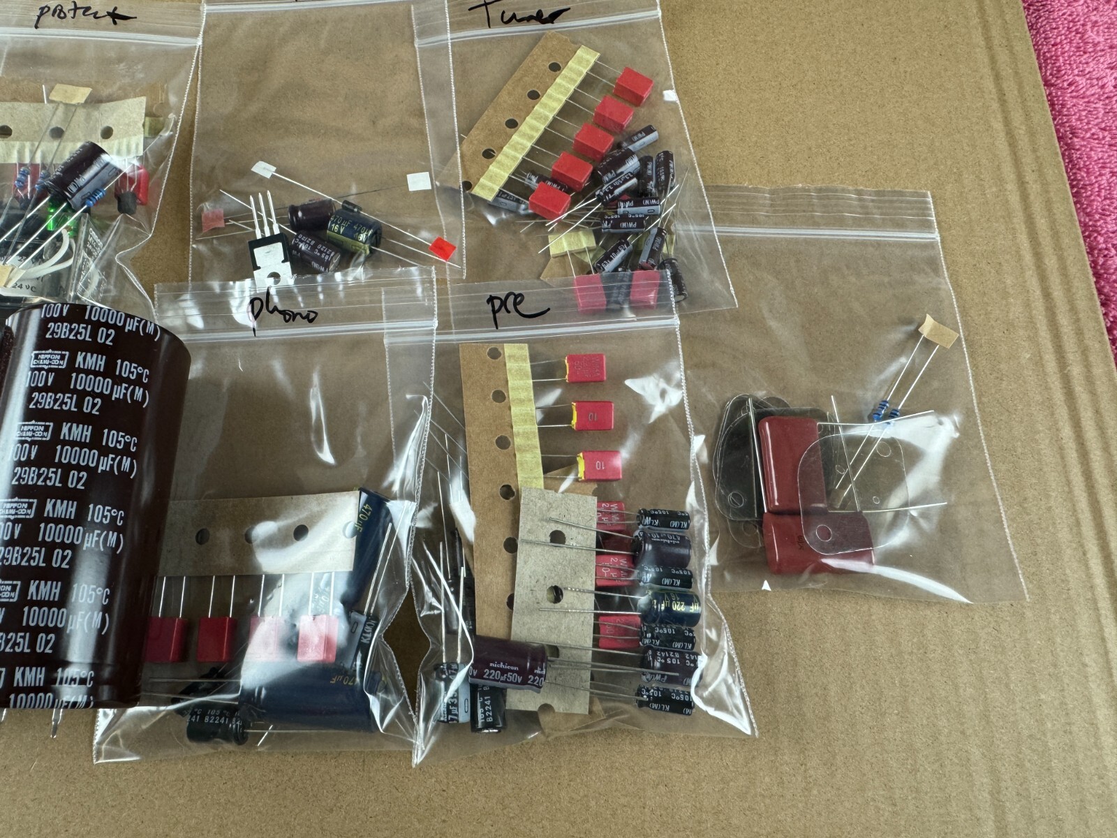 Sansui 8080 COMPLETE Rebuild Kit Recap Set 890 Transistors Relays Main Caps