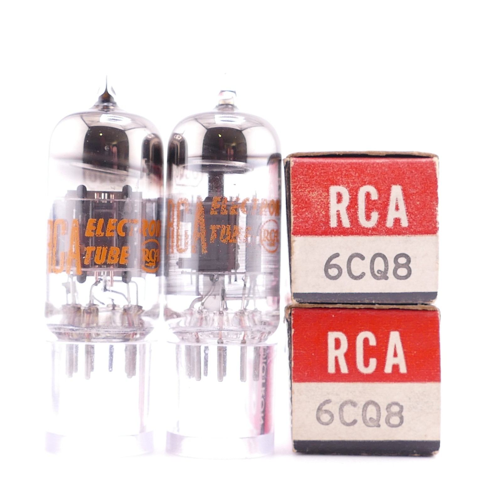 Two RCA 6CQ8 Tubes NOS NIB Match Dates GM[%]: 89/103 96/82 AMPLITREX