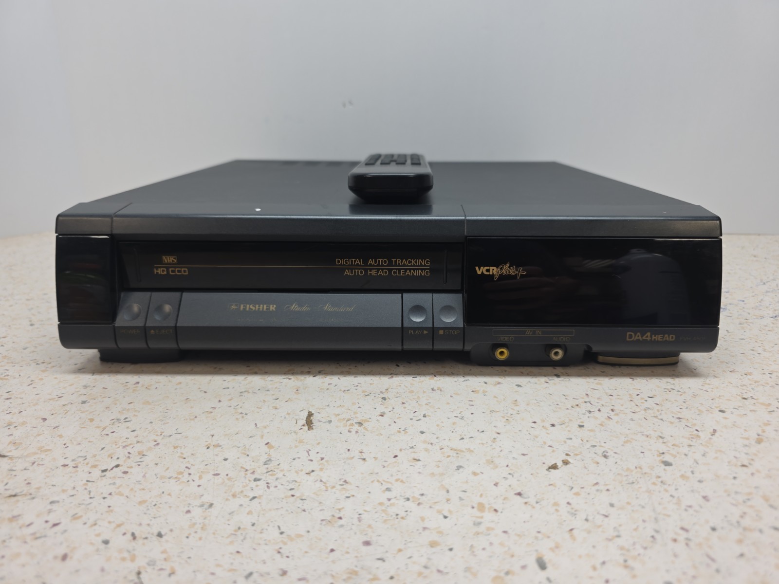Fisher VHS VCR VCR Plus Tested Working w/ Original Remote 4 Head FVH4505