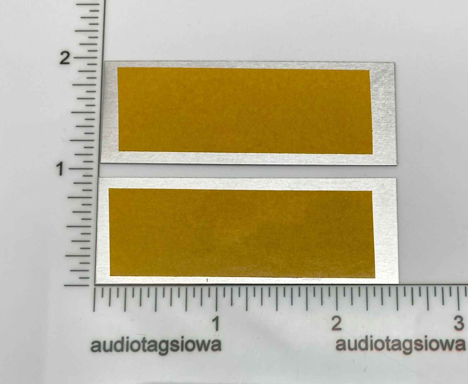 LWE VI (6) Speaker Badge Pair Custom Made Aluminum PAIR