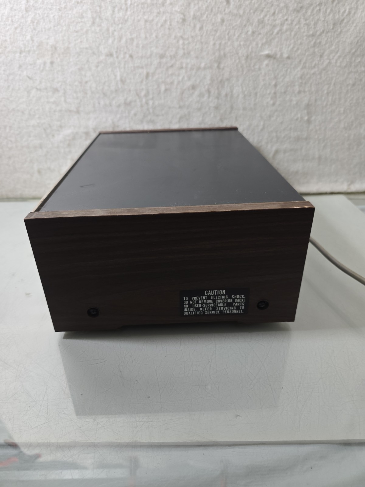 Sony TC-186SD Stereo Cassette Deck for Parts Or Repair Silver Faced Wooden Sides