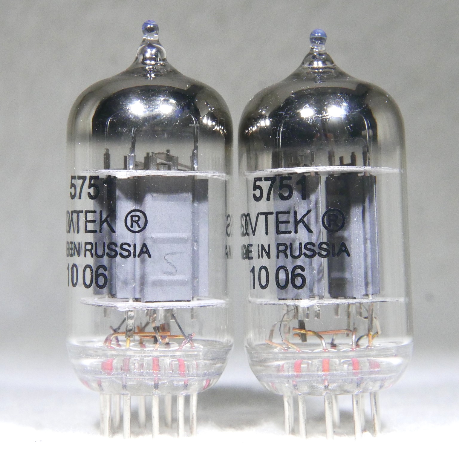 NOS/NIB Matched Pair Sovtek 5751/12AX7/ECC83 Made in Russia O-Getter