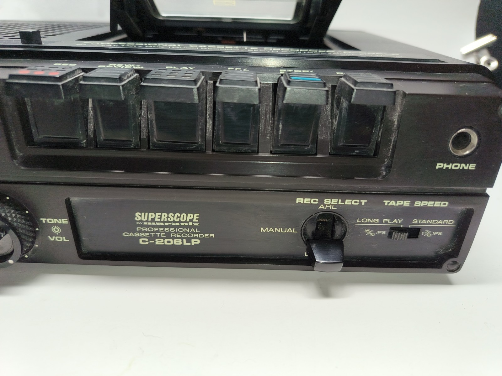 Marantz Superscope Professional Cassette Recorder C-206LP – 2 Speed For Parts