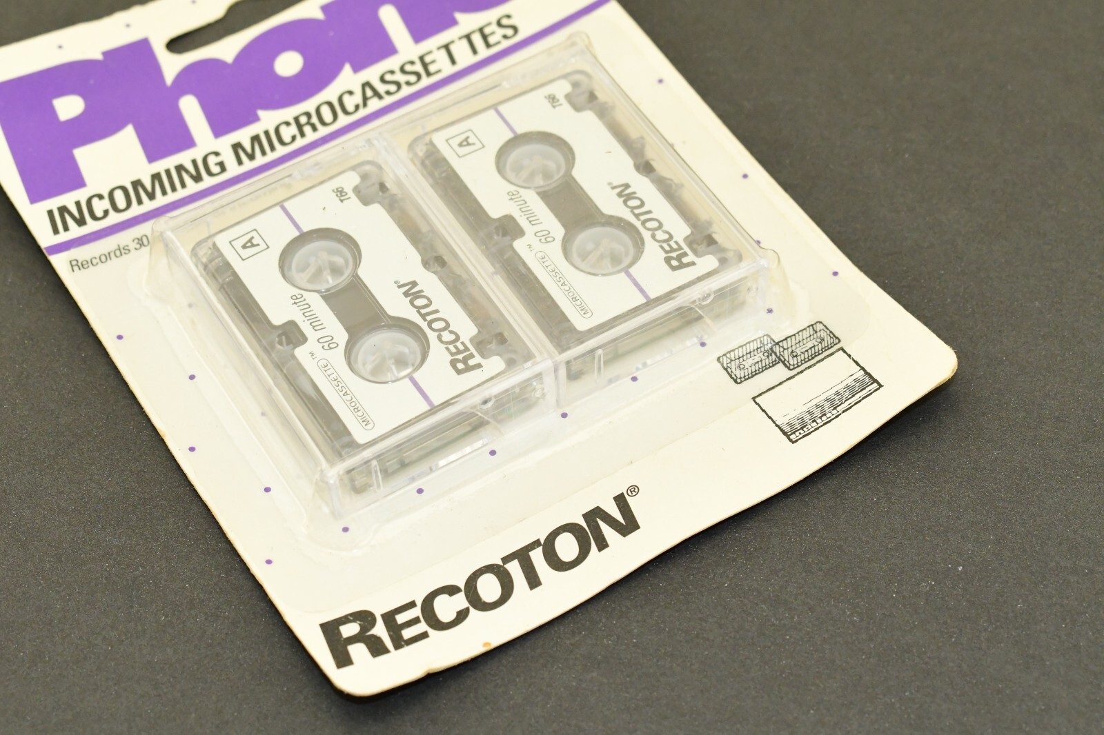 Vintage Recoton Answering Machine Microcassettes Tapes T66 – New in Box NIB