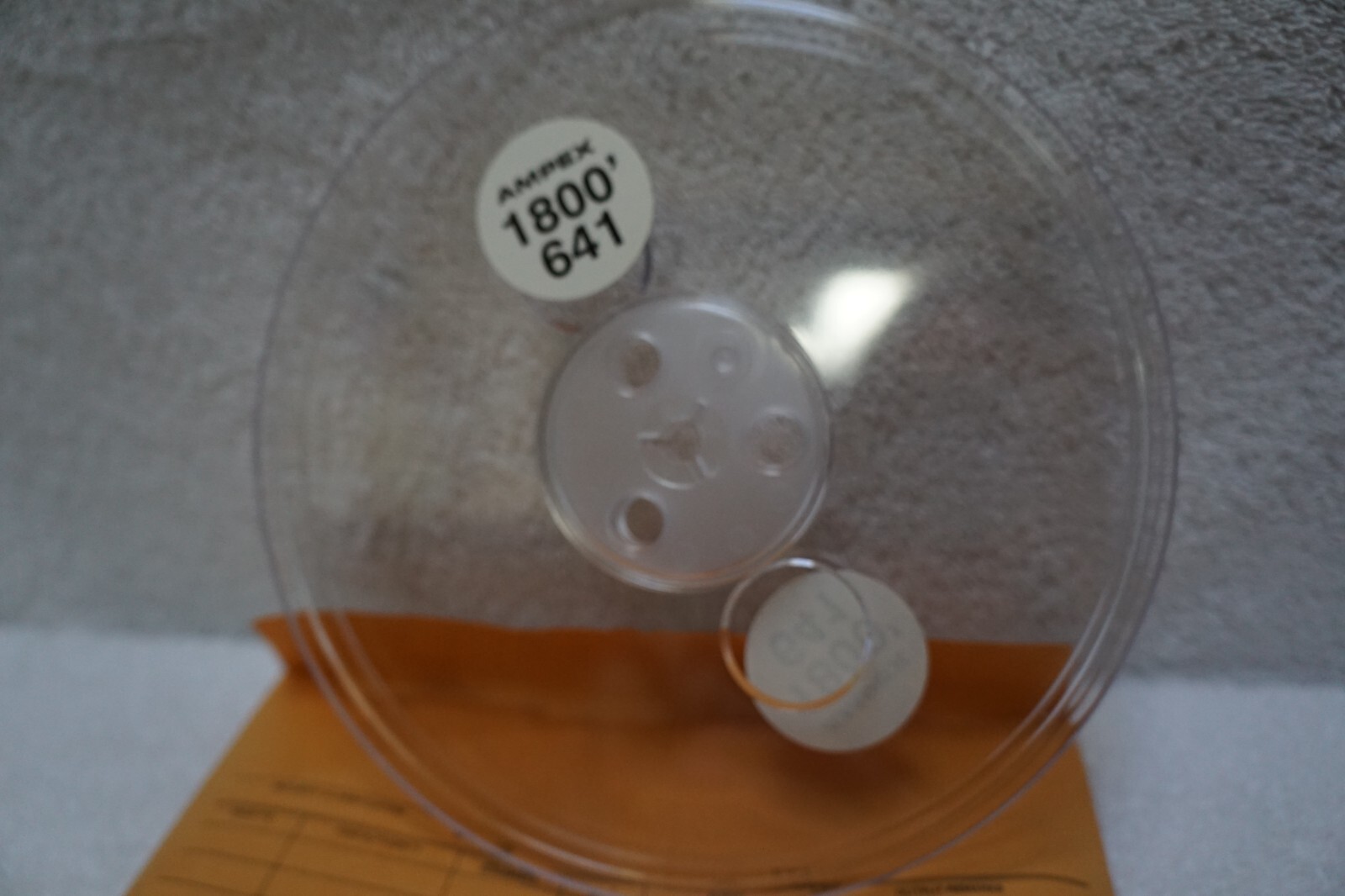 AMPEX 641 PLASTIC 7″ INCH REEL & ENVELOPE for 4-track 3.75 ips 7.5 ips NOS