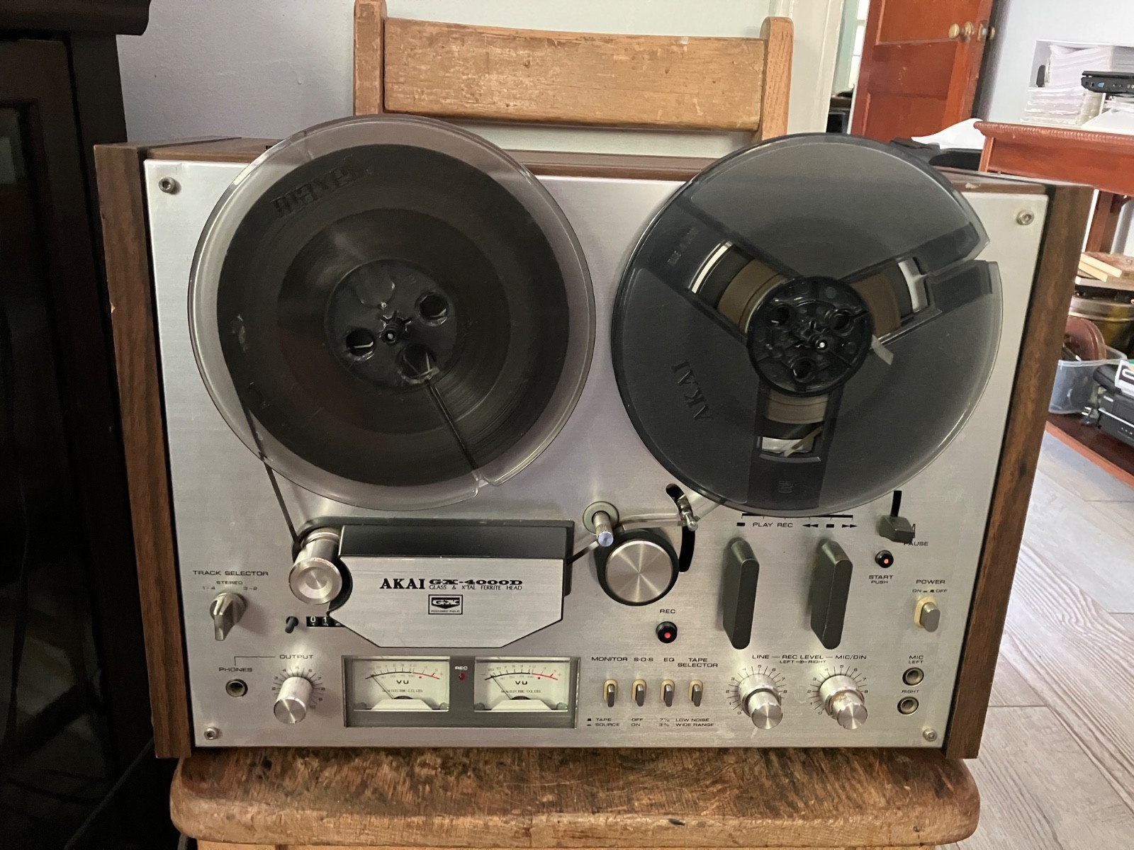 PLEASE READ!!! AKAI GX-4000D 4 Track Stereo Reel-To-Reel Tape Deck Recorder