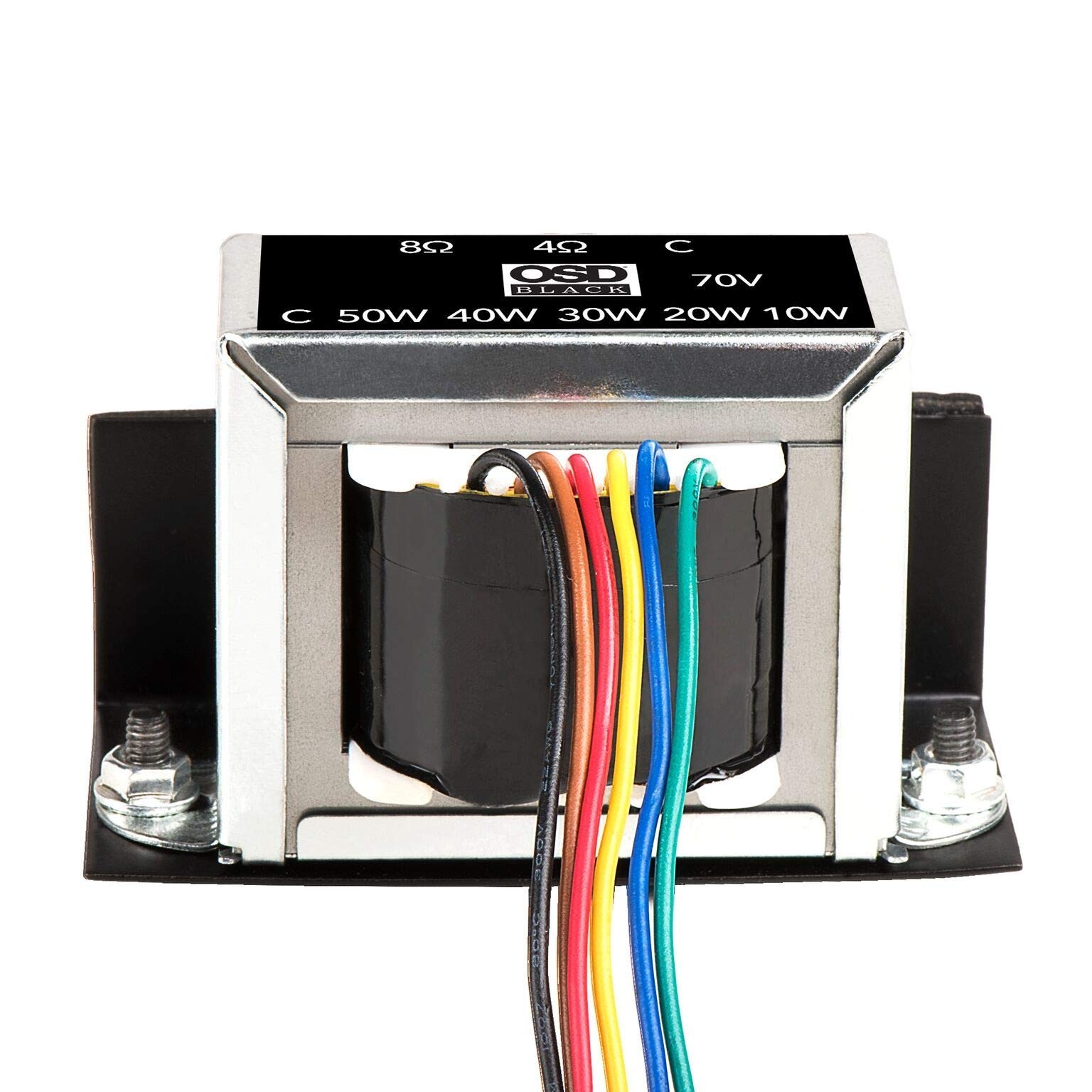 70V Commercial 50W Max Line Matching Indoor Transformer, (50W, 40W, 30W, 20W …