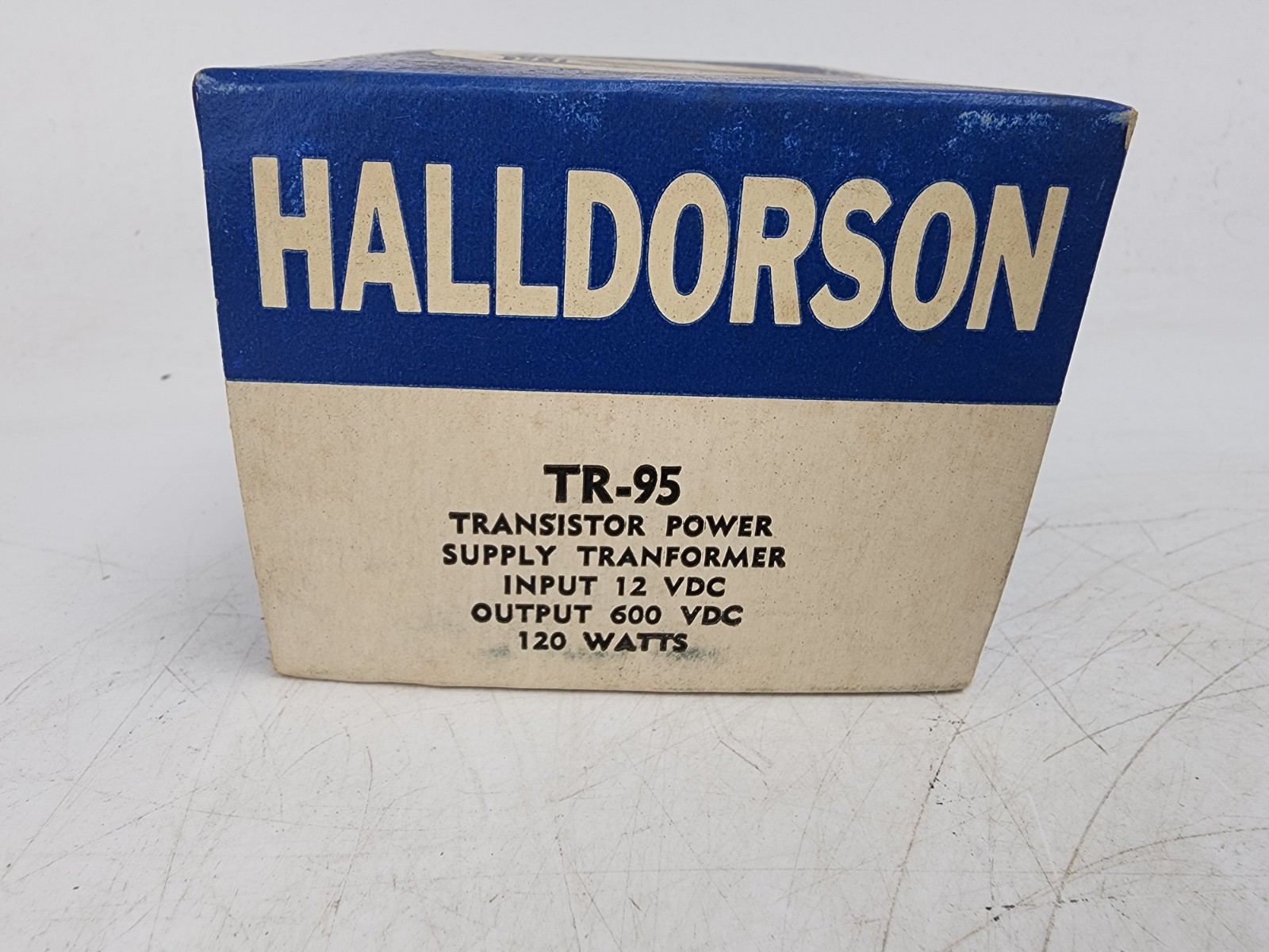 Vintage Halldorson TR-95 Transistor Power Transformer 12-14VDC 600-300VDC 120W