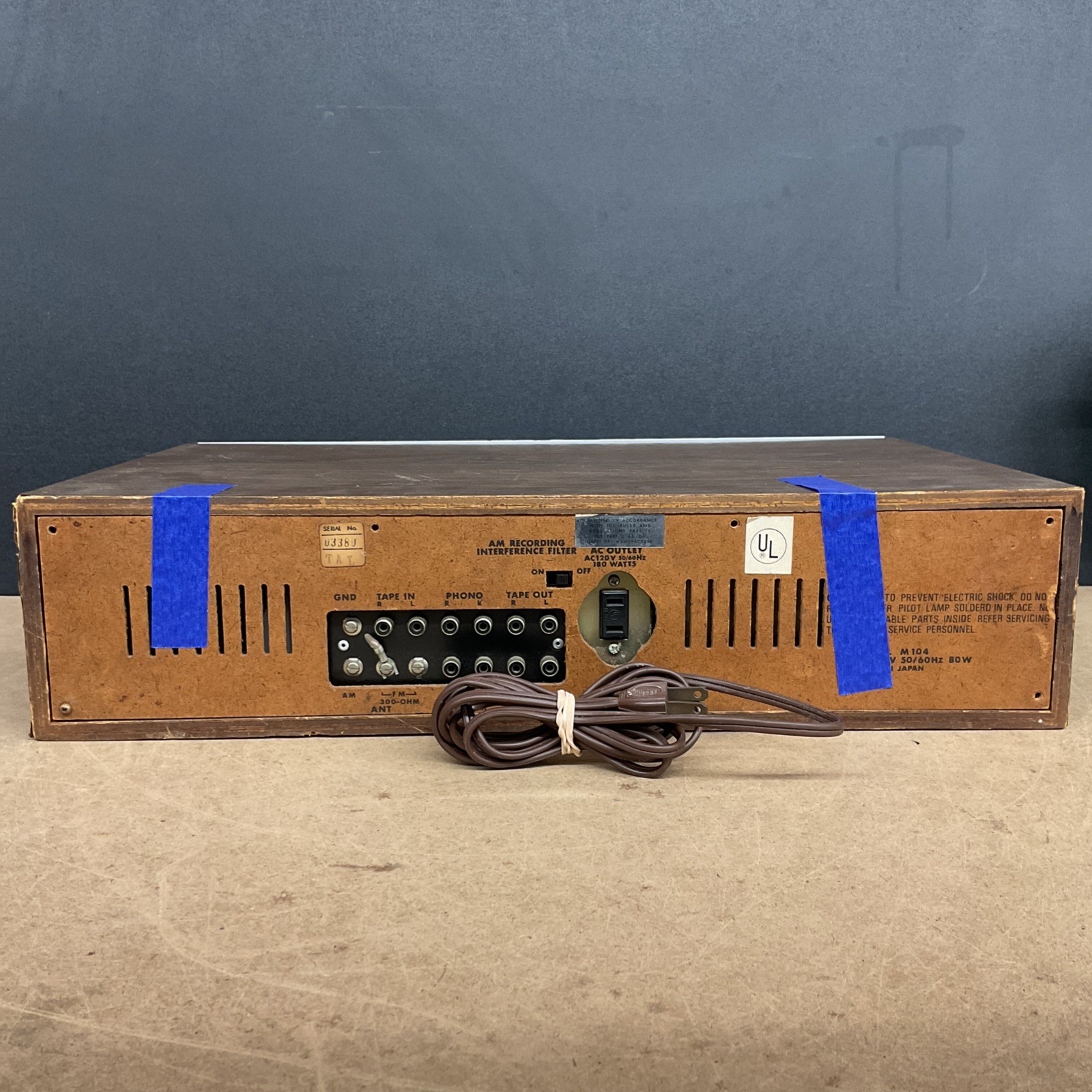 Miida M104 8 Track Stereo Recorder FM AM Receiver – Broken Untested