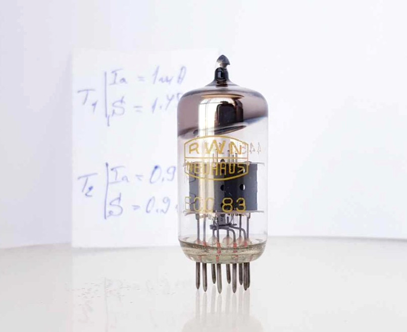 1 x TESTED ECC83 RFT RWN Audio Tubes 12AX7 ECC803S Double Triode