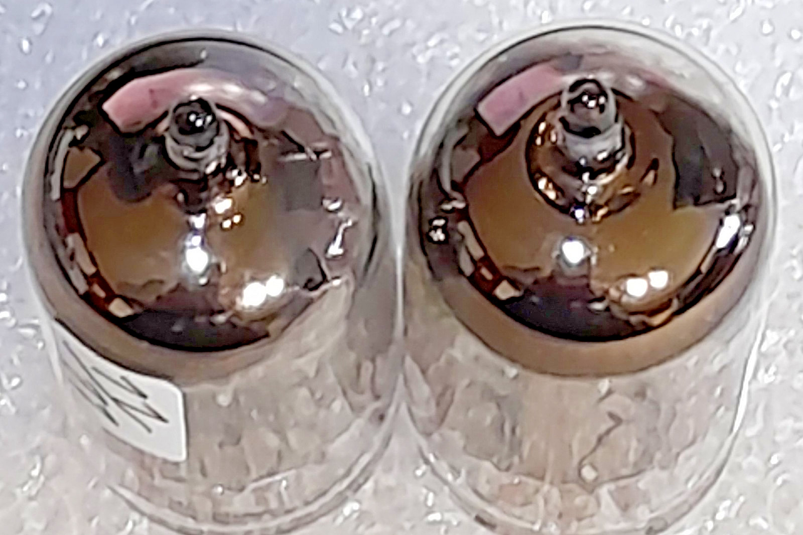 Matched Pair 12AU7A RCA (one unbranded) black plate Vacuum Tubes, TV-7D Tested