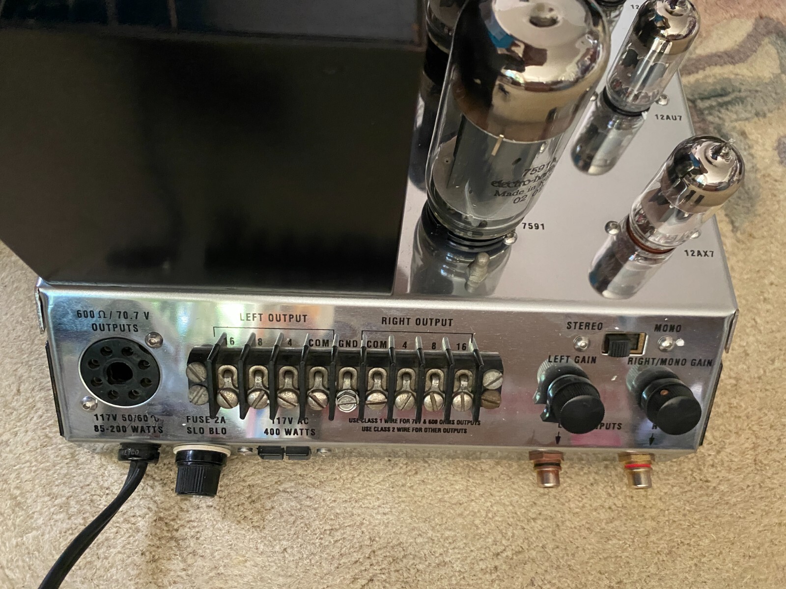 MCINTOSH MC 225 STEREO TUBE AMPLIFIER
