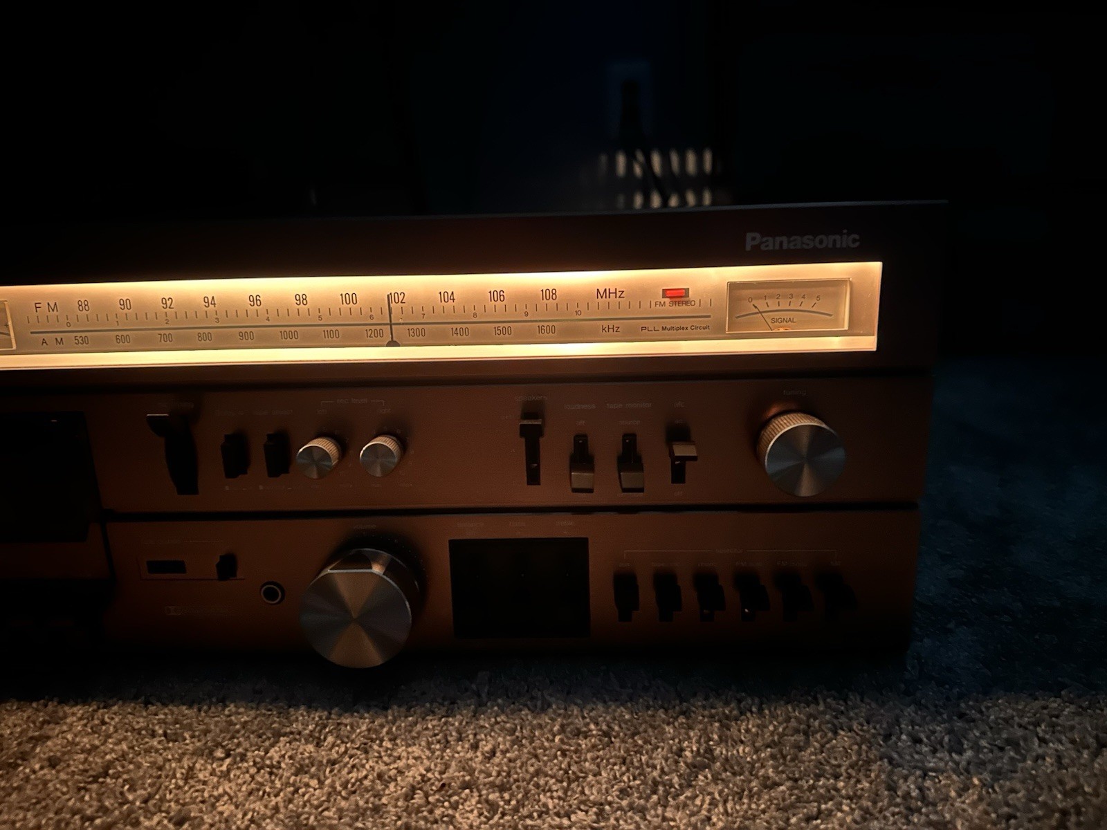 Vintage Panasonic AM/FM Stereo Cassette Receiver RA-7500 – Tested