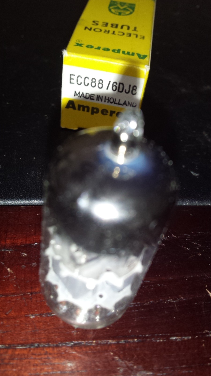 ⭐️⭐️NOS NIB Amperex ECC88/6DJ8 Bugle Boy O-Getter Heerlen Holland Tube TV7 Test