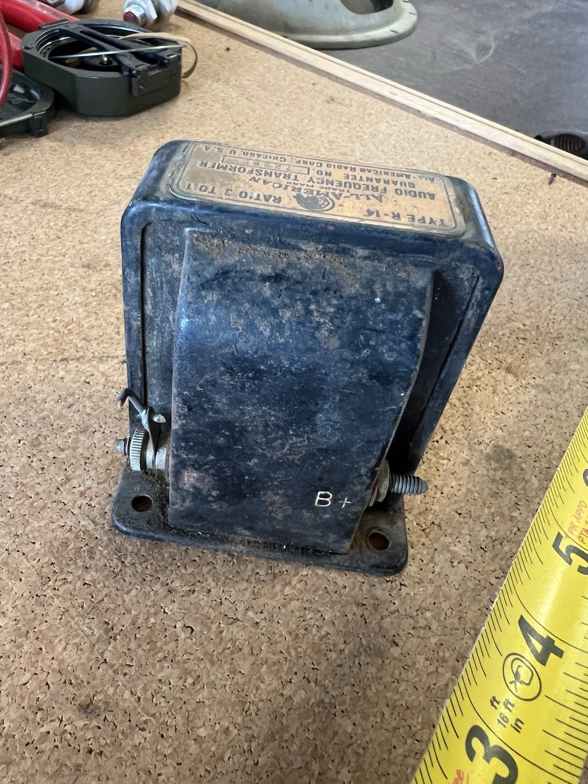 Pair of Antique All-American Audio Frequency Transformers Type R-14