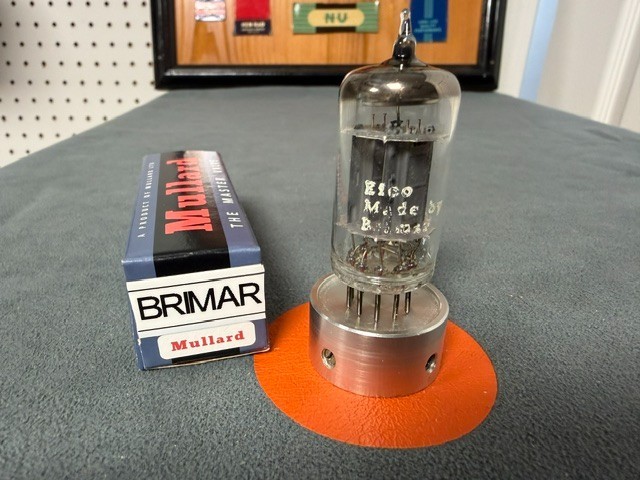 EICO Brimar 12AU7 Tube – Made in England – Internally Matched