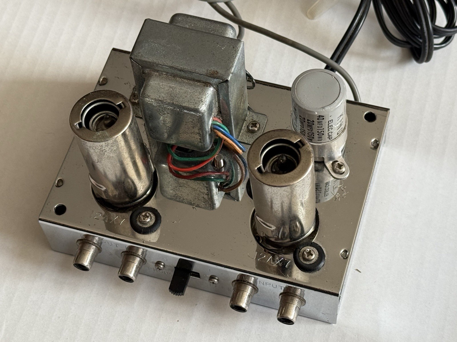 Olson AM-221 Tube Stereo Phono Pre Amplifier PreAmp. Tested And Working.