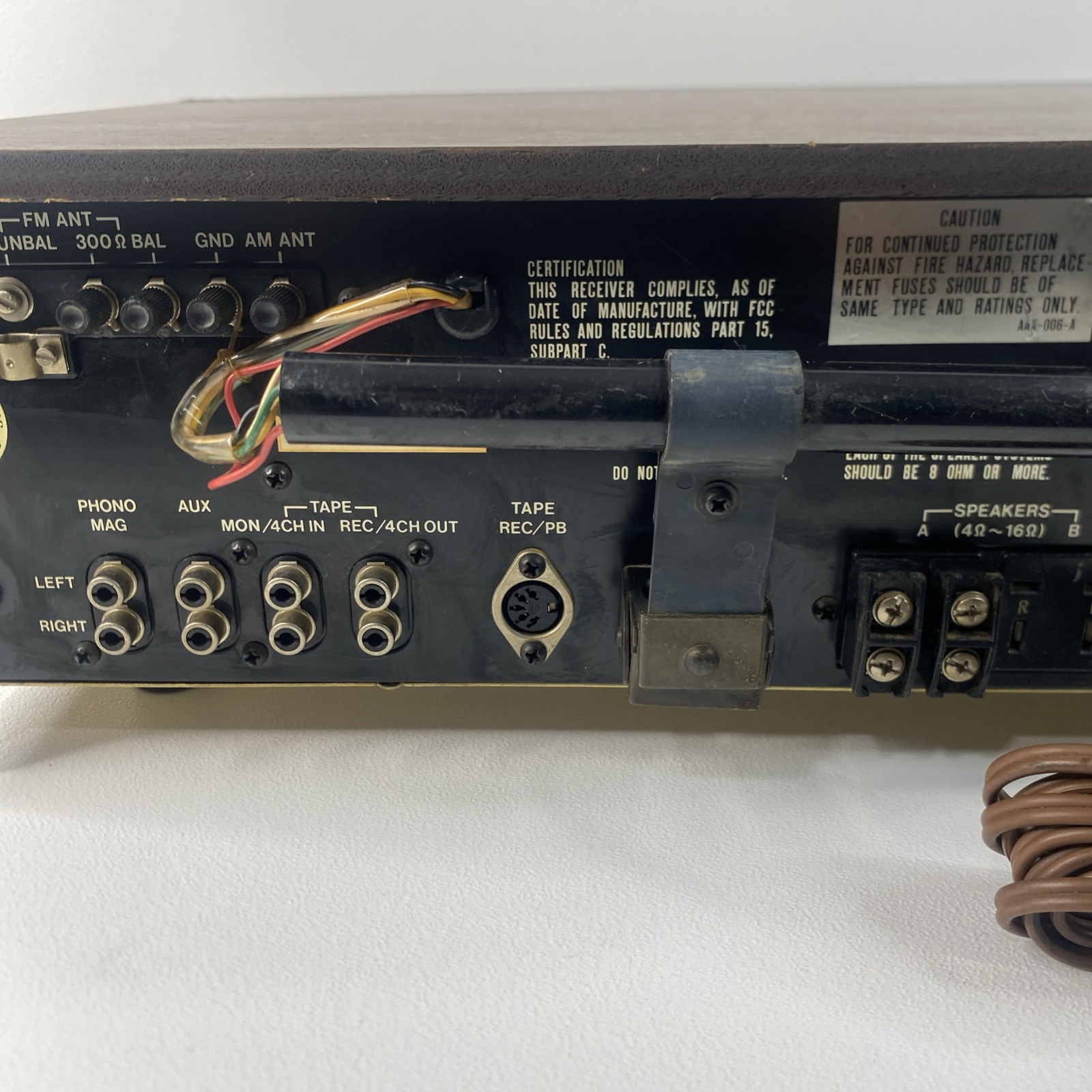 Vintage Pioneer SX-424 A12W AM/FM Stereo Receiver 1972 Tested