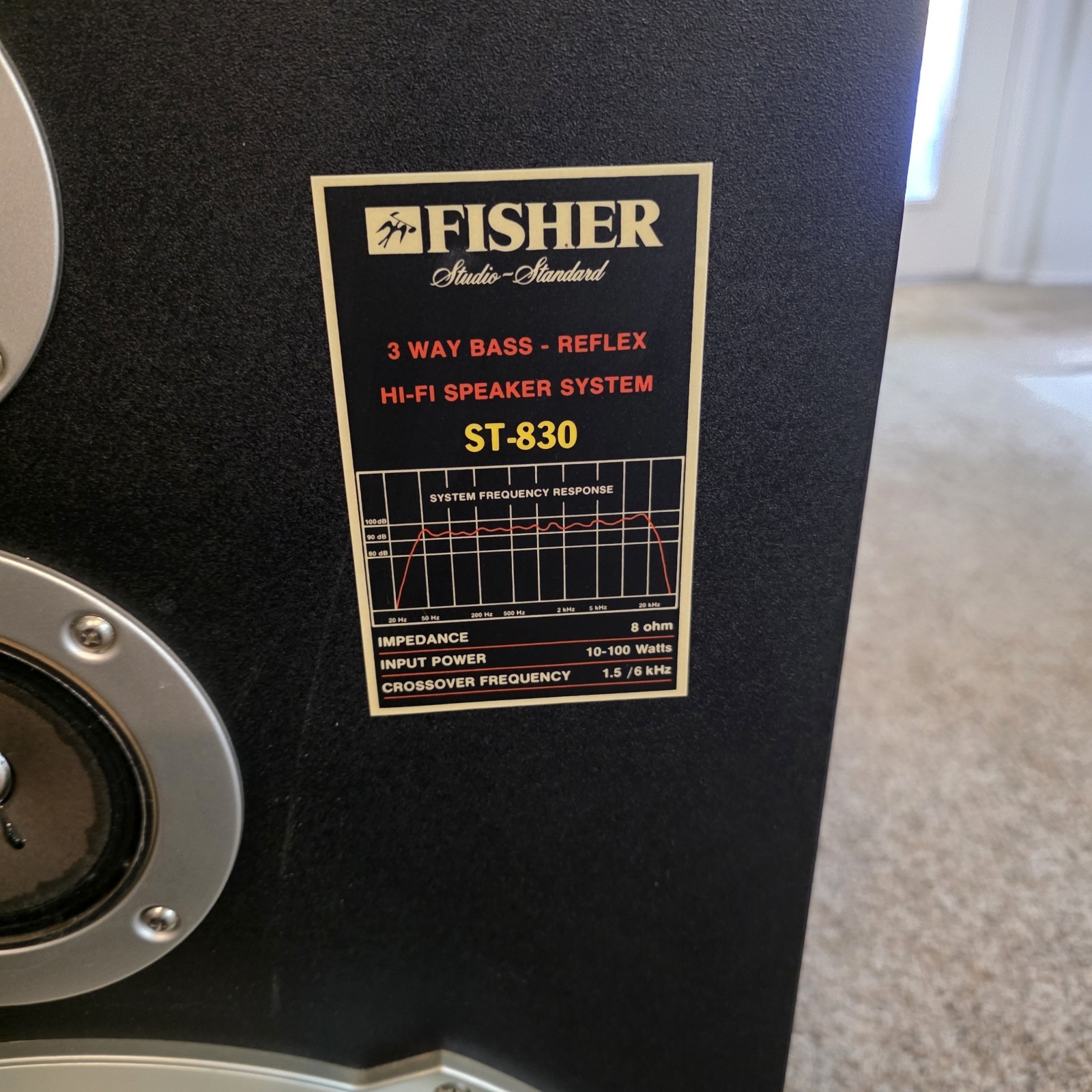 Fisher Speaker System ST 830