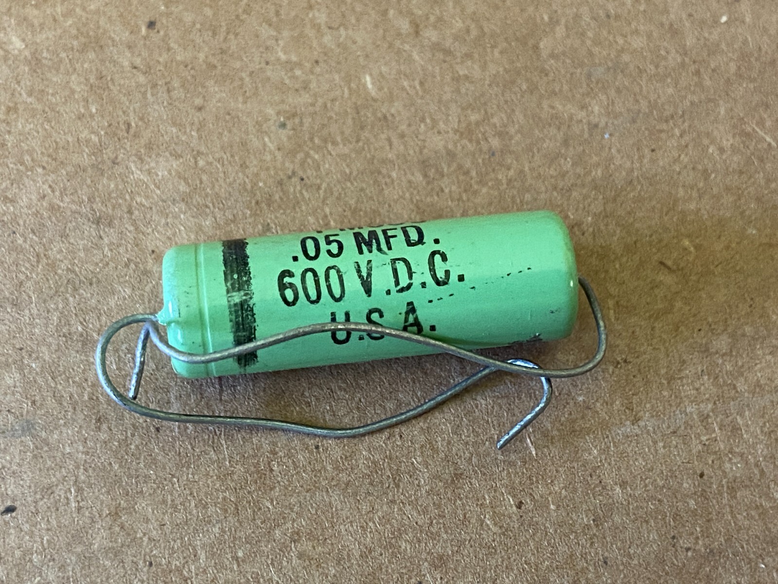 NOS Cornell Dubilier GREENIE .05 uf 600v Capacitor Tube Tone Cap TESTED (Qty A)